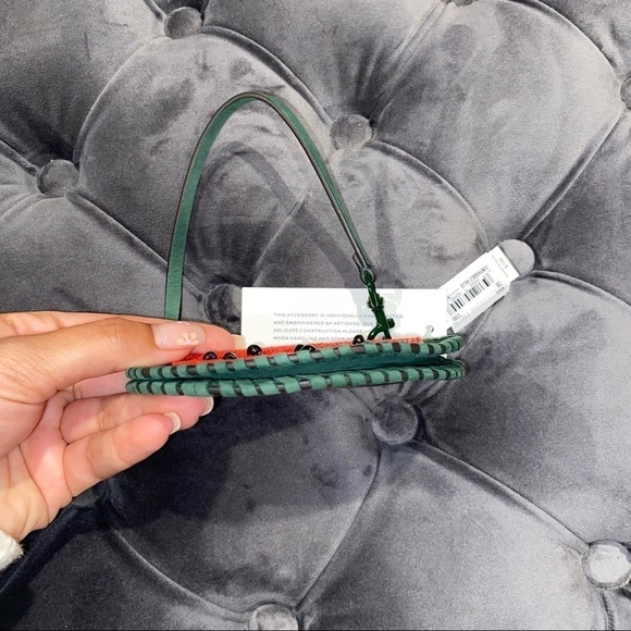 𝅺New Tory Burch Watermelon Beaded Coin Purse - Picture 6 of 6